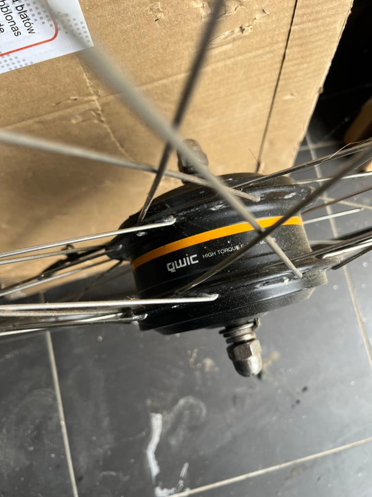 Werkend Qwic e-bike motorwiel / elektrische fiets motor, Fietsen en Brommers, Fietsonderdelen, Ophalen, Zo goed als nieuw, Elektrische fiets