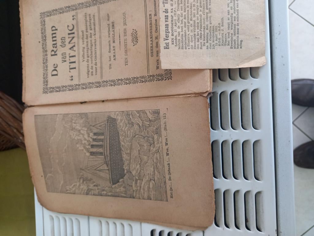 De ramp van den titanic, Boeken, Ophalen