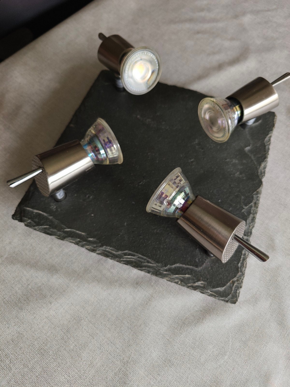 Plafonnier, 4 spots LED orientables, Enlèvement, LED, GU10