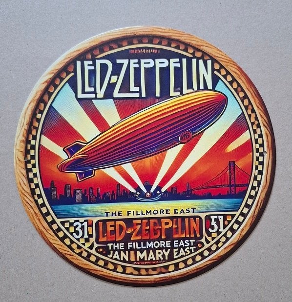Led Zeppelin Metalen Bord, Ophalen, Nieuw, Reclamebord