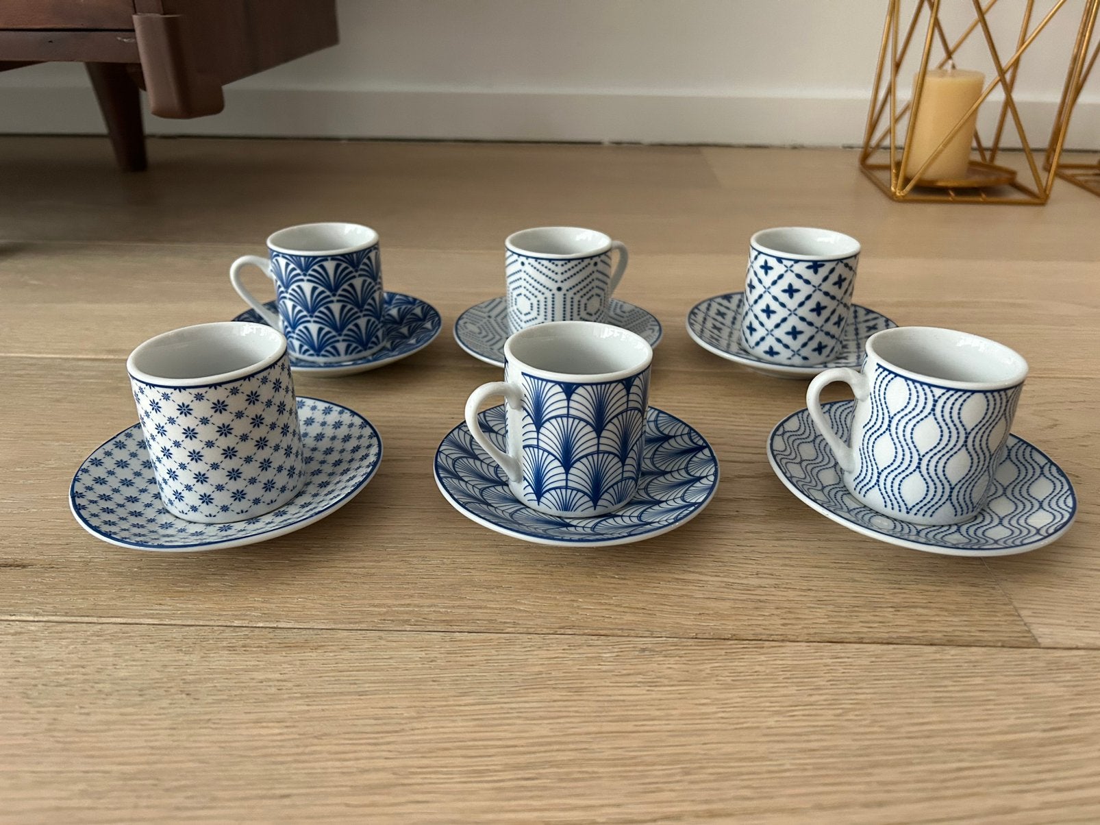 Turkish coffee cups set of 6, Enlèvement ou Envoi, Utilisé