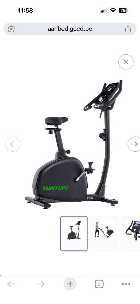 Hometrainer, Ophalen, Zo goed als nieuw, Aluminium, Hometrainer