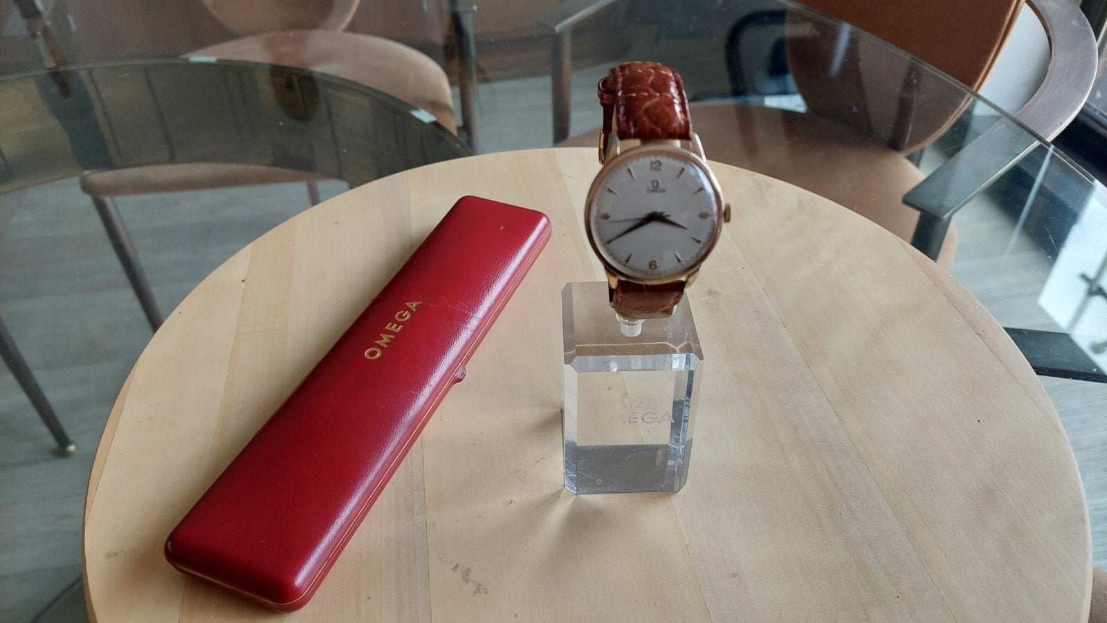 Omega vintage, Ophalen of Verzenden, Goud, Goud, Omega