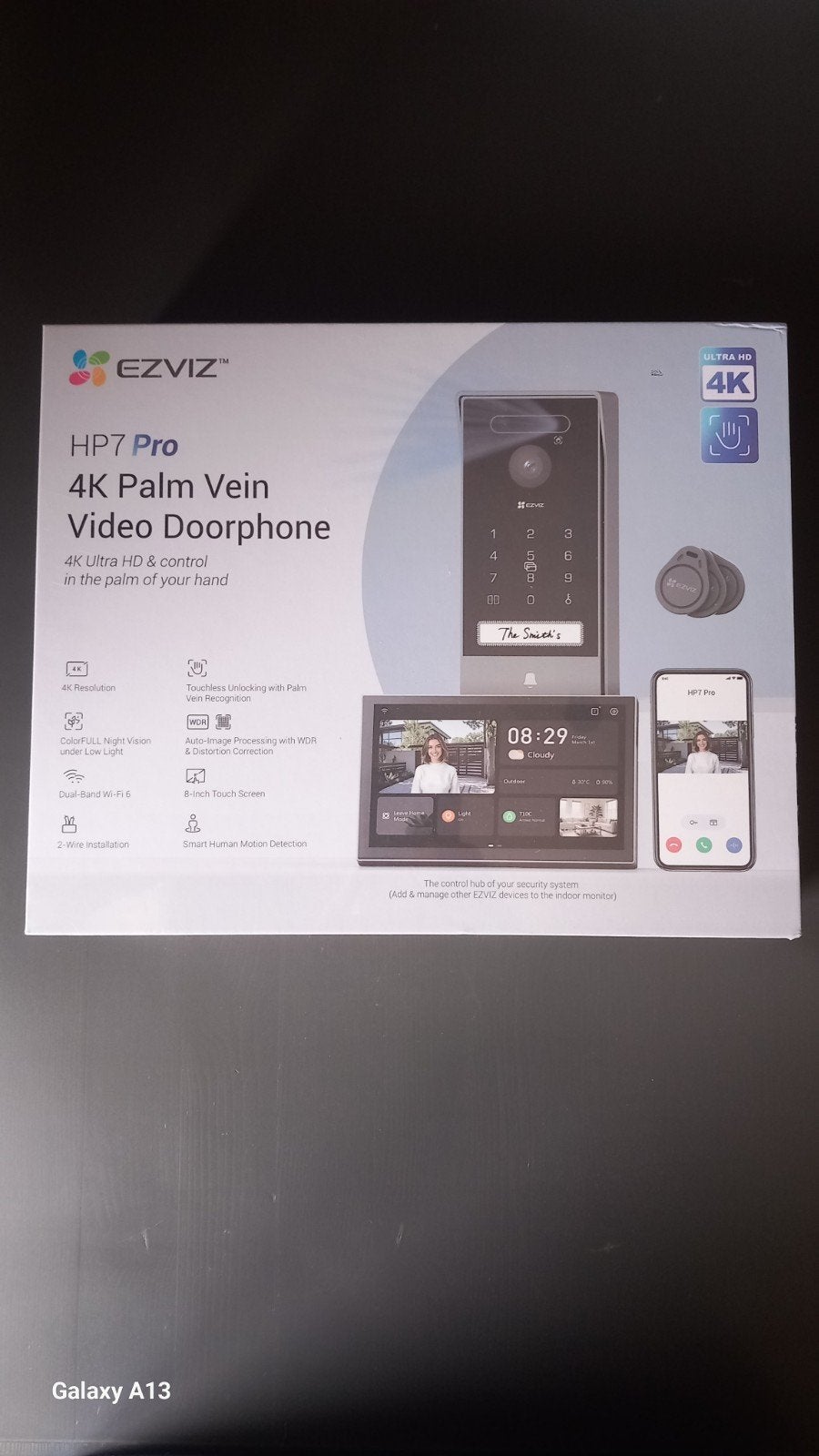 EZVIZ HP7 Pro 4K - Portier Parlophone Vidéo Connecté, Maison & Meubles, Sonnettes, Enlèvement, Compatible avec les smartphones