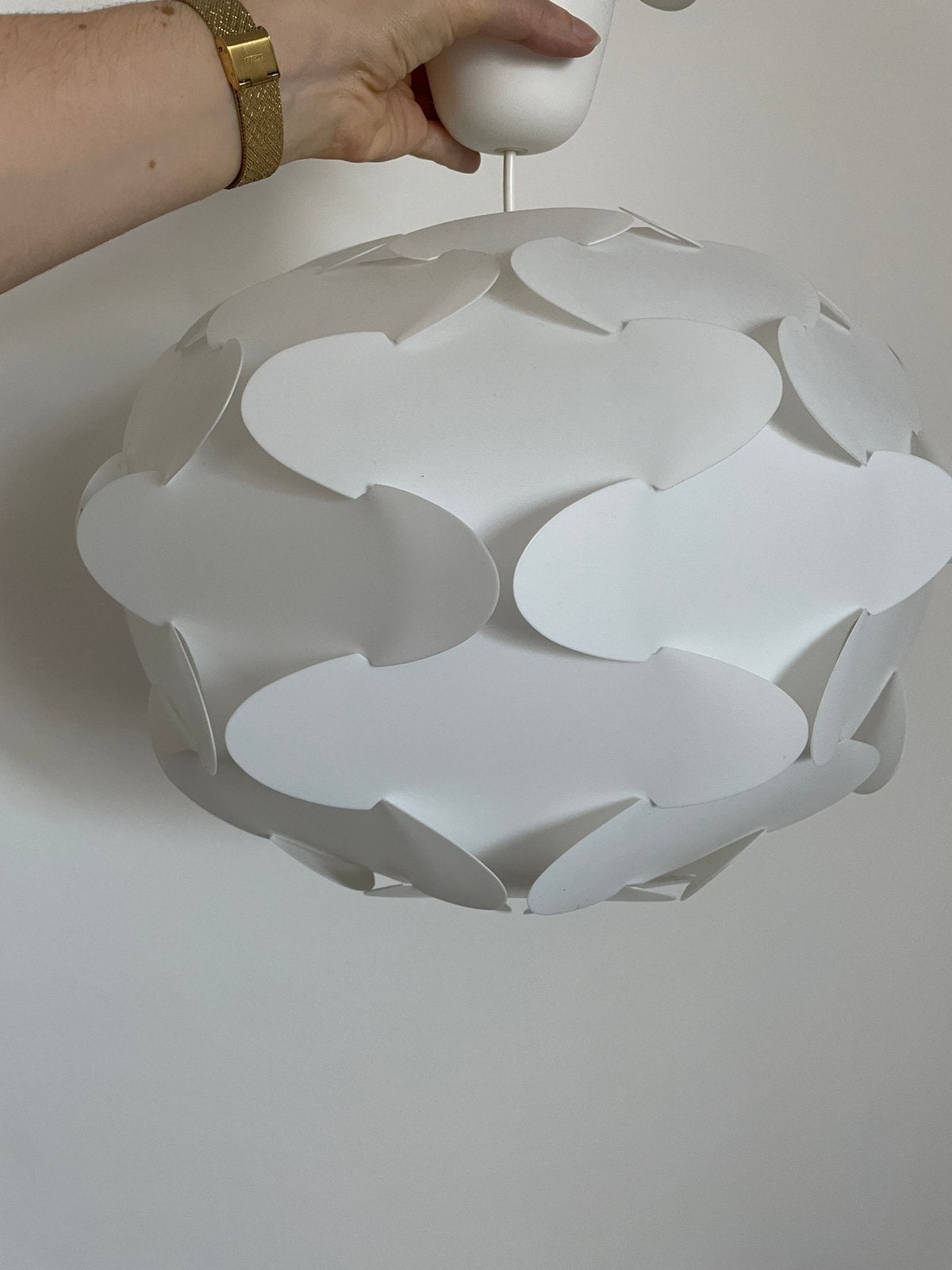 Lampe ikea - abat jour, Enlèvement, Comme neuf, Blanc