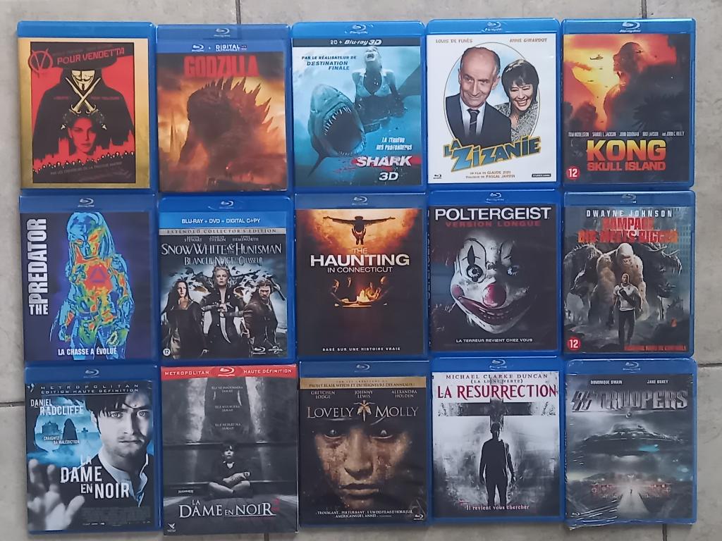 lot blu ray ou 4€ piece en état neuf, CD & DVD, Blu-ray, Comme neuf, Autres genres, Enlèvement ou Envoi