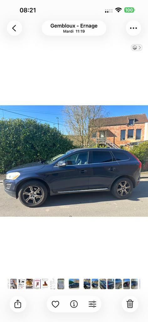 Volvo Xc 60, Auto's, 100 kW, Euro 5, Zwart, Blauw