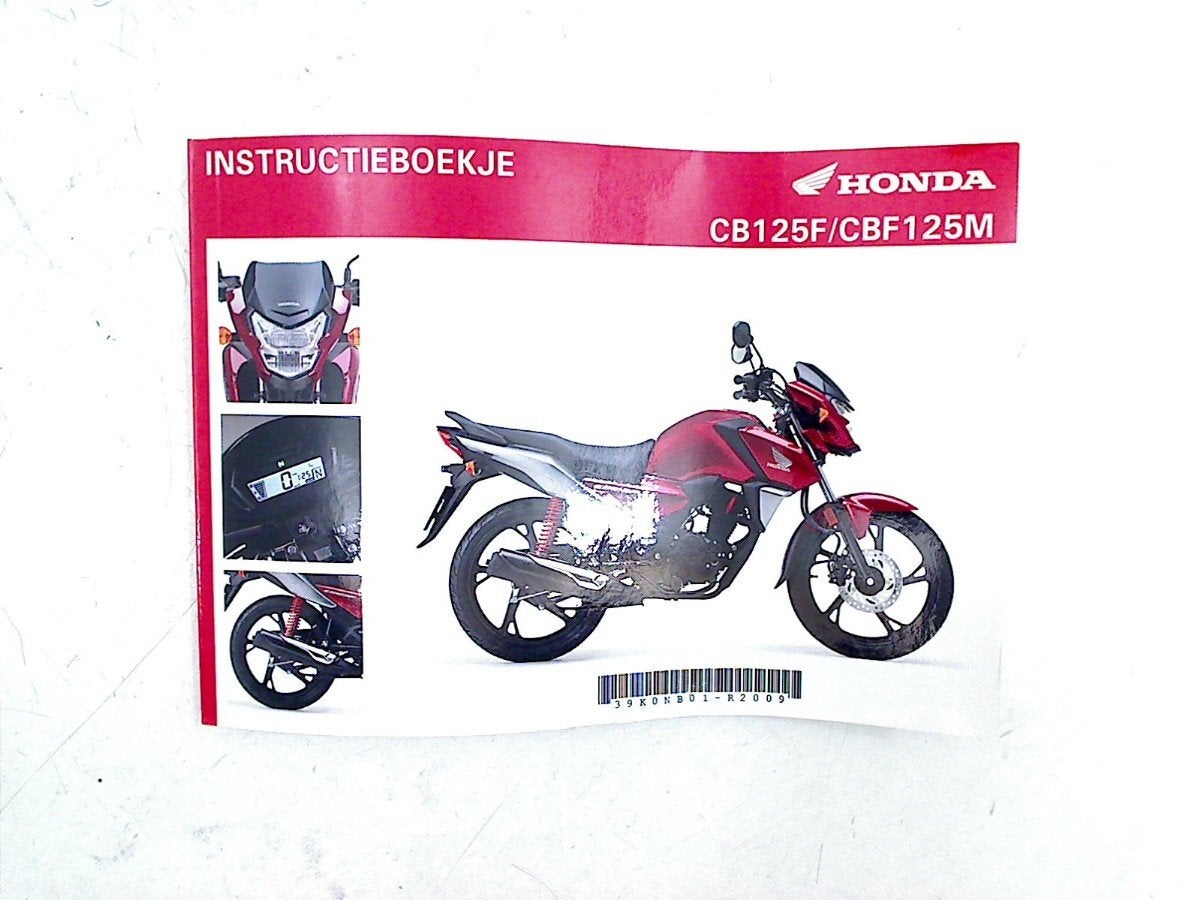 INSTRUKTIEBOEK Honda CBF 125 (01-1970/-), Dhr. S. di Majo, Gebruikt, Info@cama-motorparts.nl, P.J. Troelstraweg 8 8
3144 CX  MAASSLUIS, NL