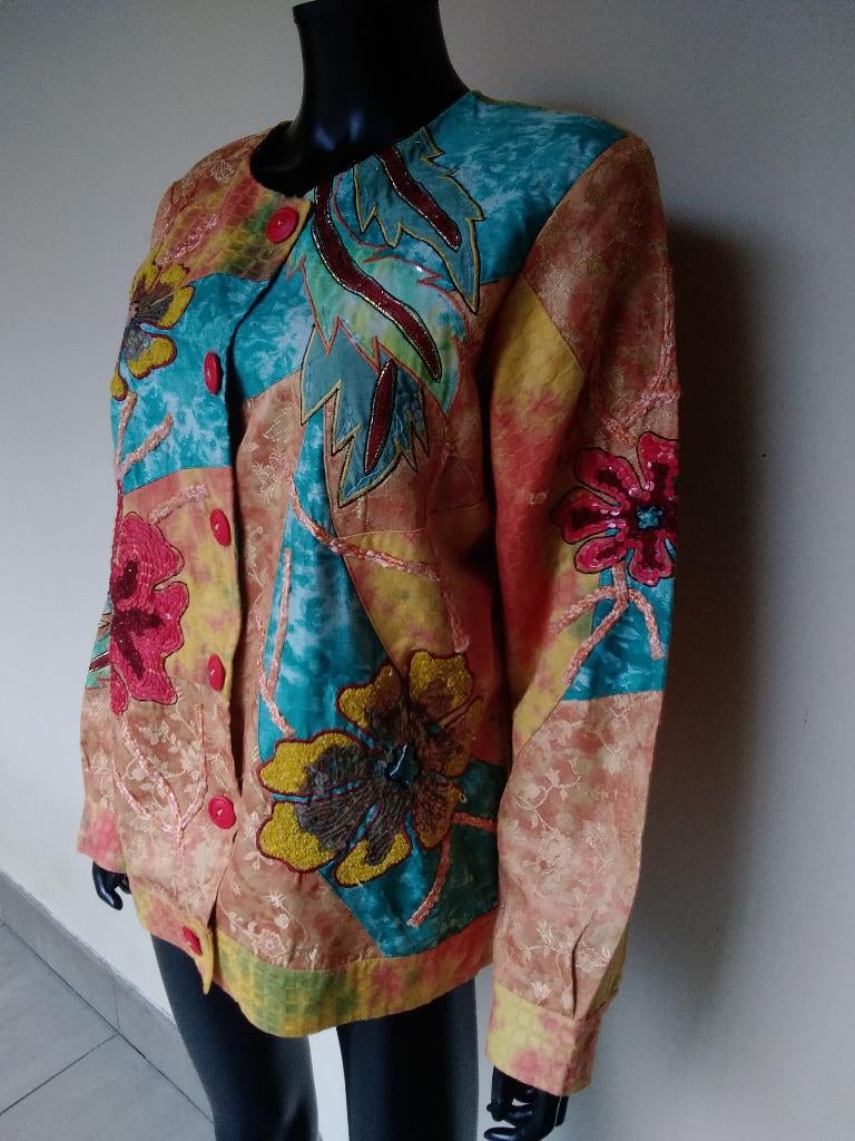 Prachtige vintage jas, Vintage jas, Verzenden, Gedragen, Maat 38/40 (M)