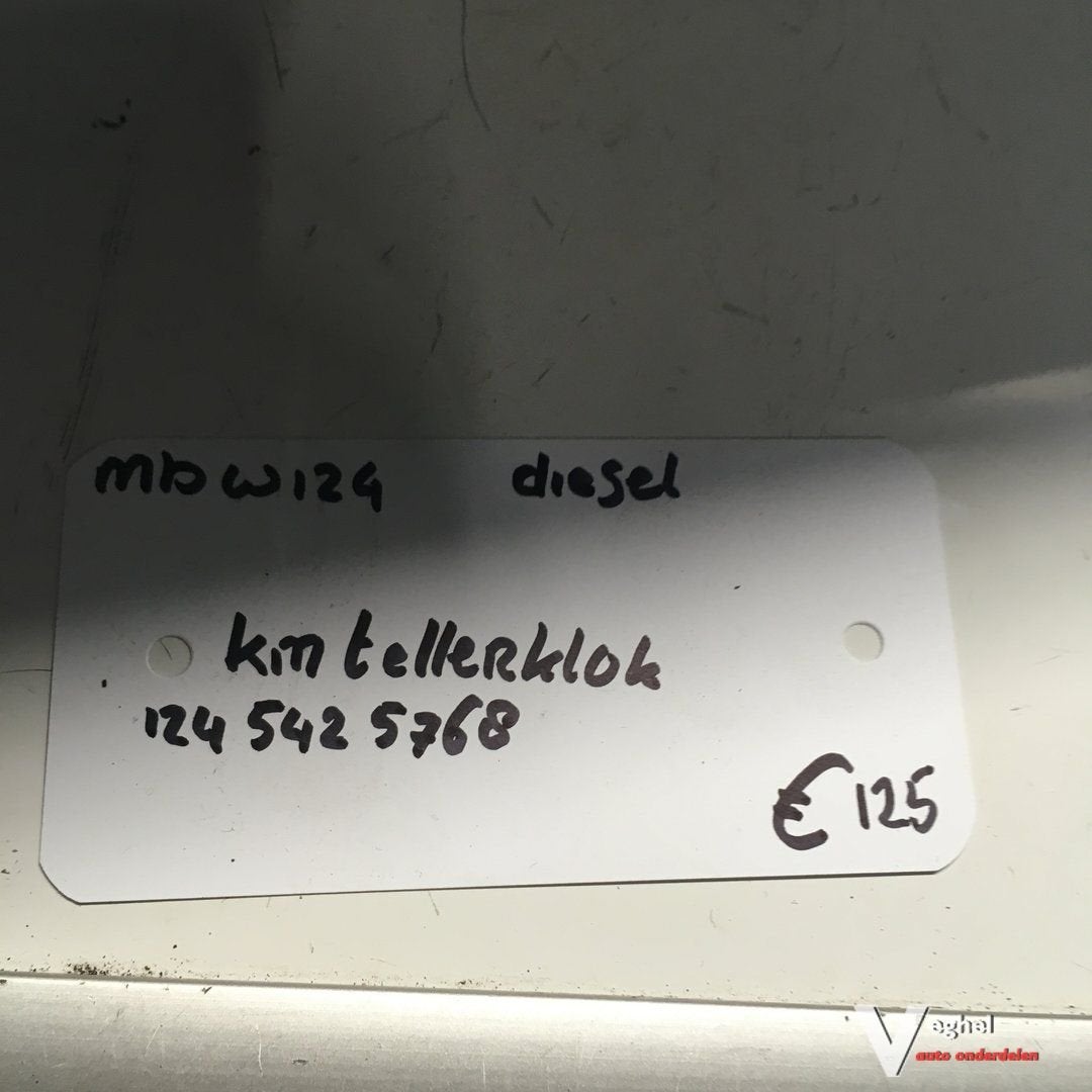Mercedes W124 Diesel   Km Tellerklok   124 542 5768, Gebruikt, -, -, Ophalen of Verzenden