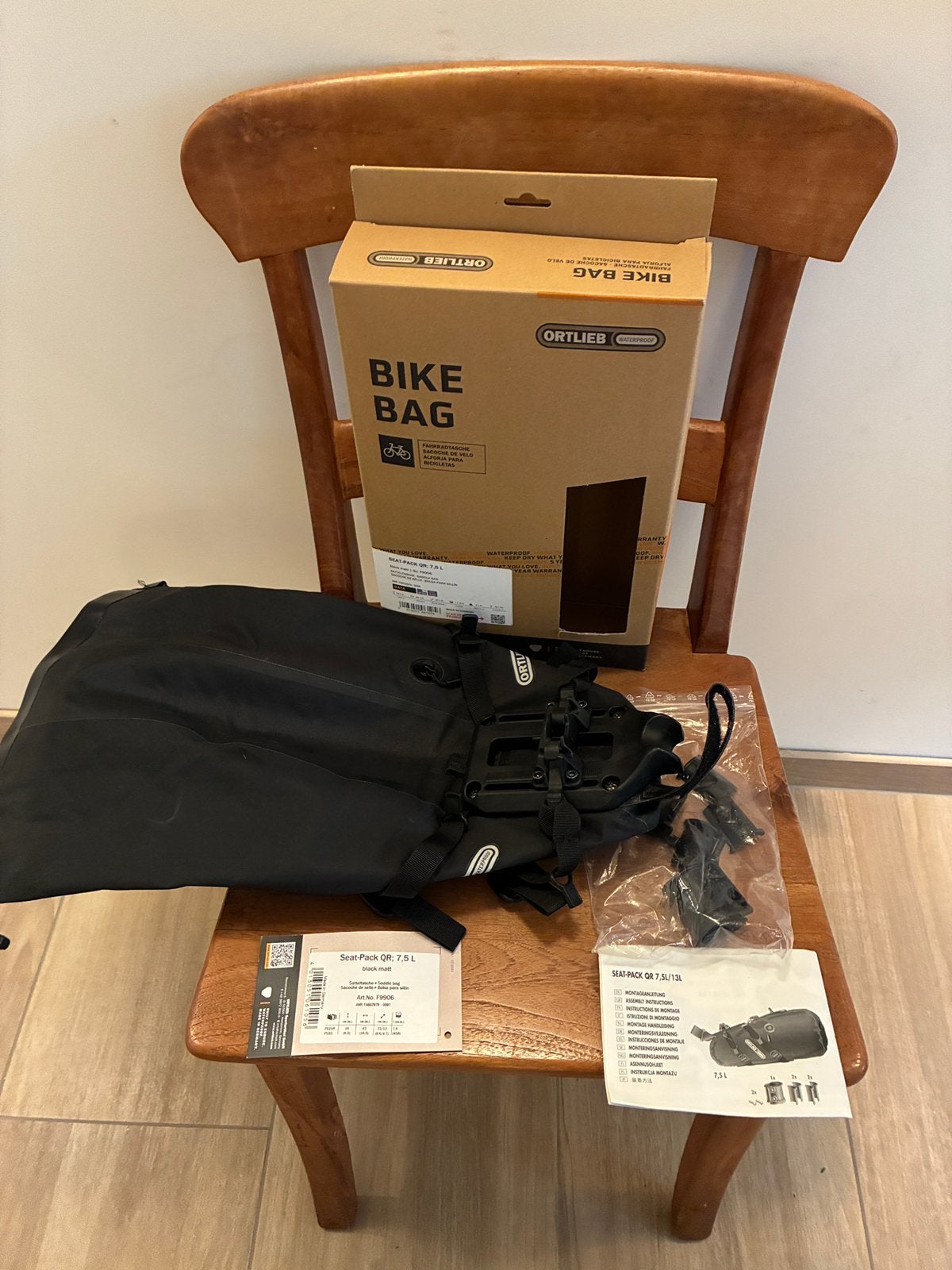 Ortlieb Zadeltas Seat-Pack Qr 7.5 L, Fietsen en Brommers, Ophalen of Verzenden, Nieuw