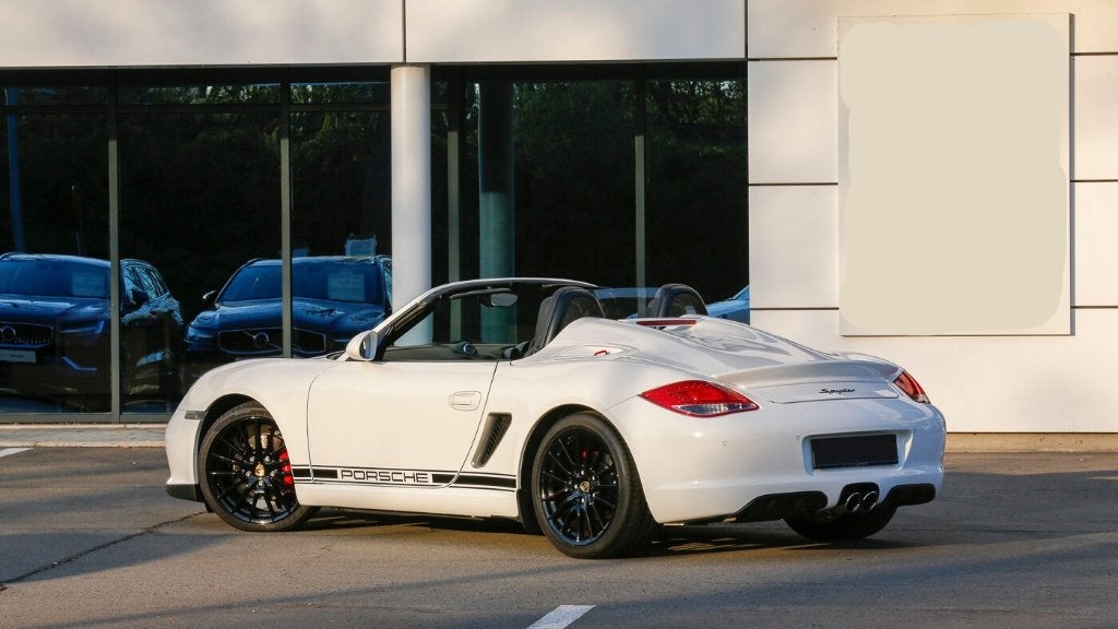 Porsche Boxter Spyder, Auto's, Automaat, Euro 5, Achterwielaandrijving, Zwart