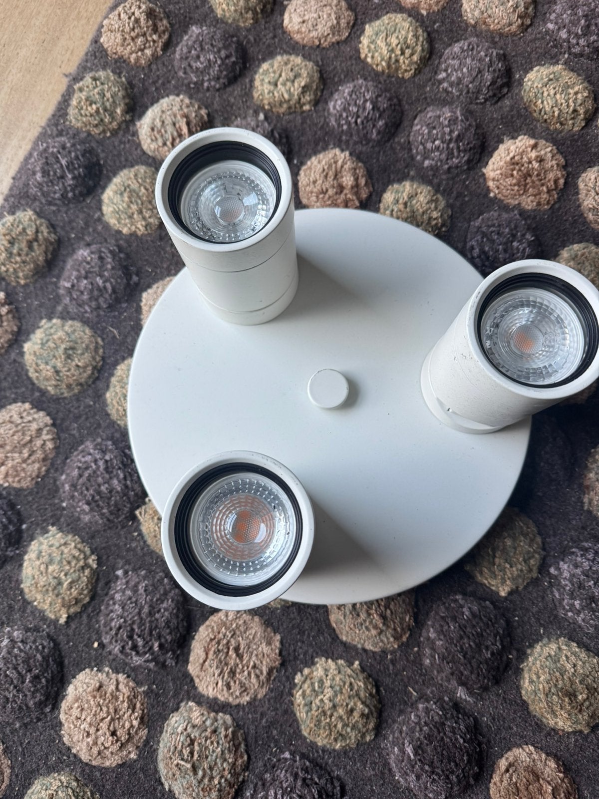 IKEA Nymåne Plafondlamp / Wandlamp (Wit, 3-lichts, Gebruikt, Design, LED, Ophalen of Verzenden