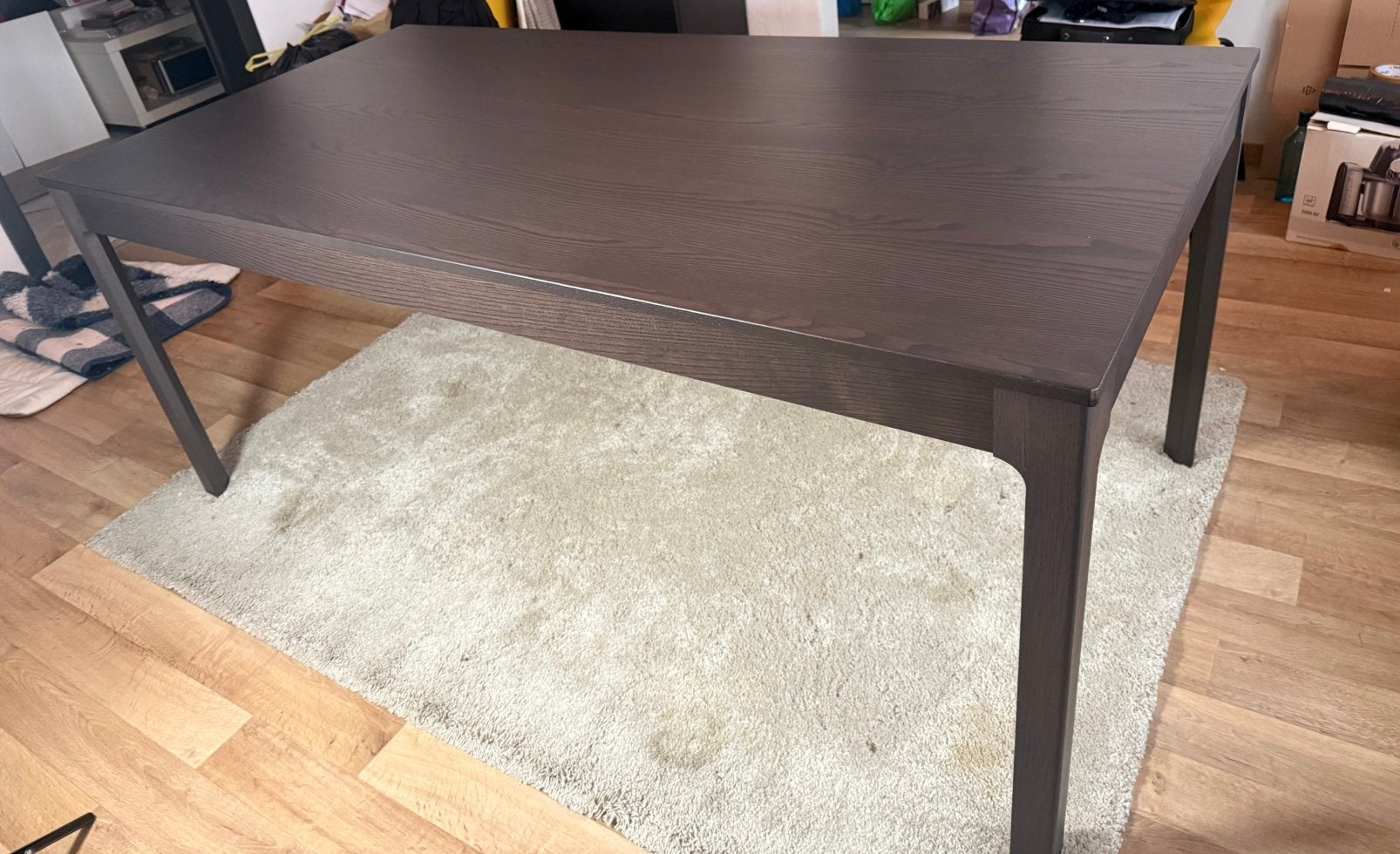 Grande table à manger extensible IKEA BJURSTA – Brun foncé, Maison & Meubles, 150 à 200 cm, Cinq personnes ou plus, Enlèvement