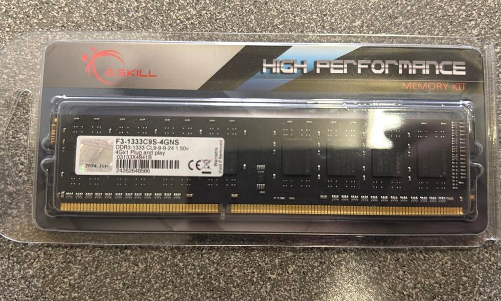 G.SKILL DDR3 RAM 4GB 1333MHz Desktop Geheugen, Computers en Software, Ophalen of Verzenden
