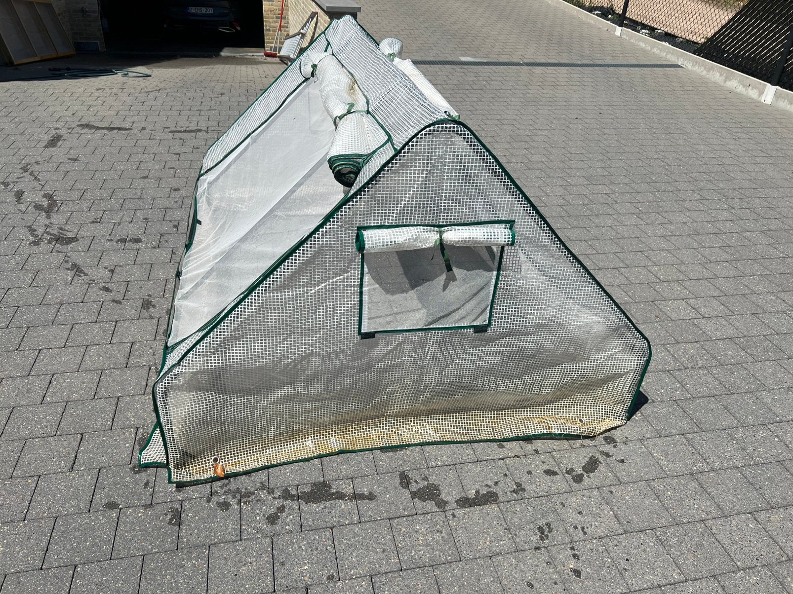 Moestuin kweek kasje, Ophalen, Zo goed als nieuw
