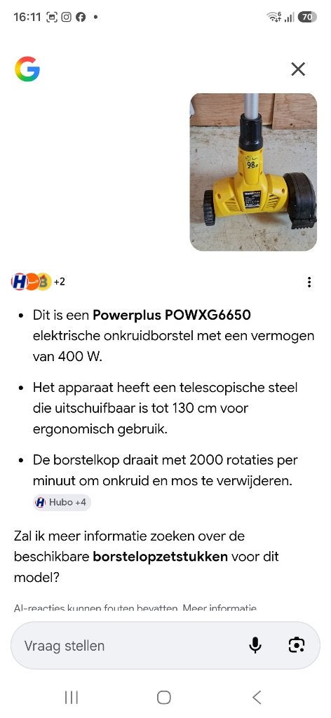 Electrische onkruidborstel., Ophalen, Zo goed als nieuw, Onkruidsteker, KARCHER