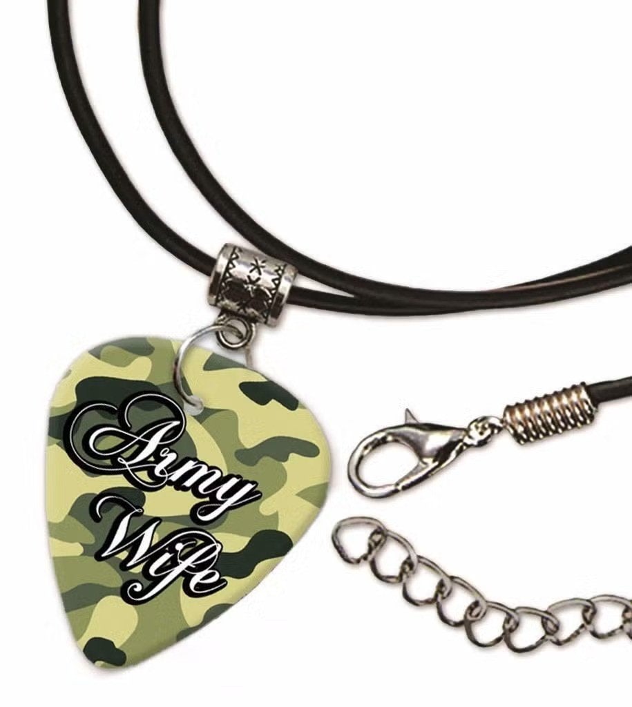 Army Wife plectrum ketting, sleutelhanger of oorbellen, Enlèvement ou Envoi, Neuf