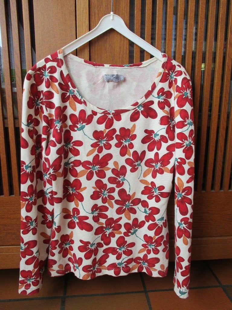 T-shirt tendance Esprit taille L à fleurs rouges, Vêtements | Hommes, T-shirts, Enlèvement ou Envoi, Taille 52/54 (L), Esprit