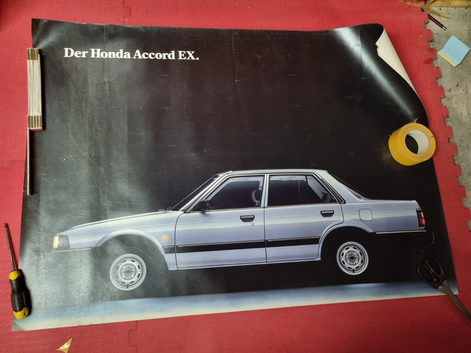 grand poster honda accord ex 1981- 1985, Enlèvement ou Envoi