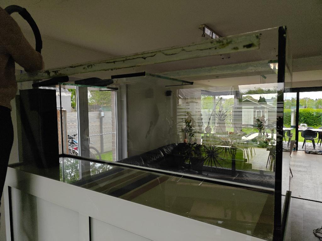 Groot Aquarium 160x45x60cm, Animaux & Accessoires, Poissons | Aquariums & Accessoires, Comme neuf, Aquarium vide, Télécommande incluse