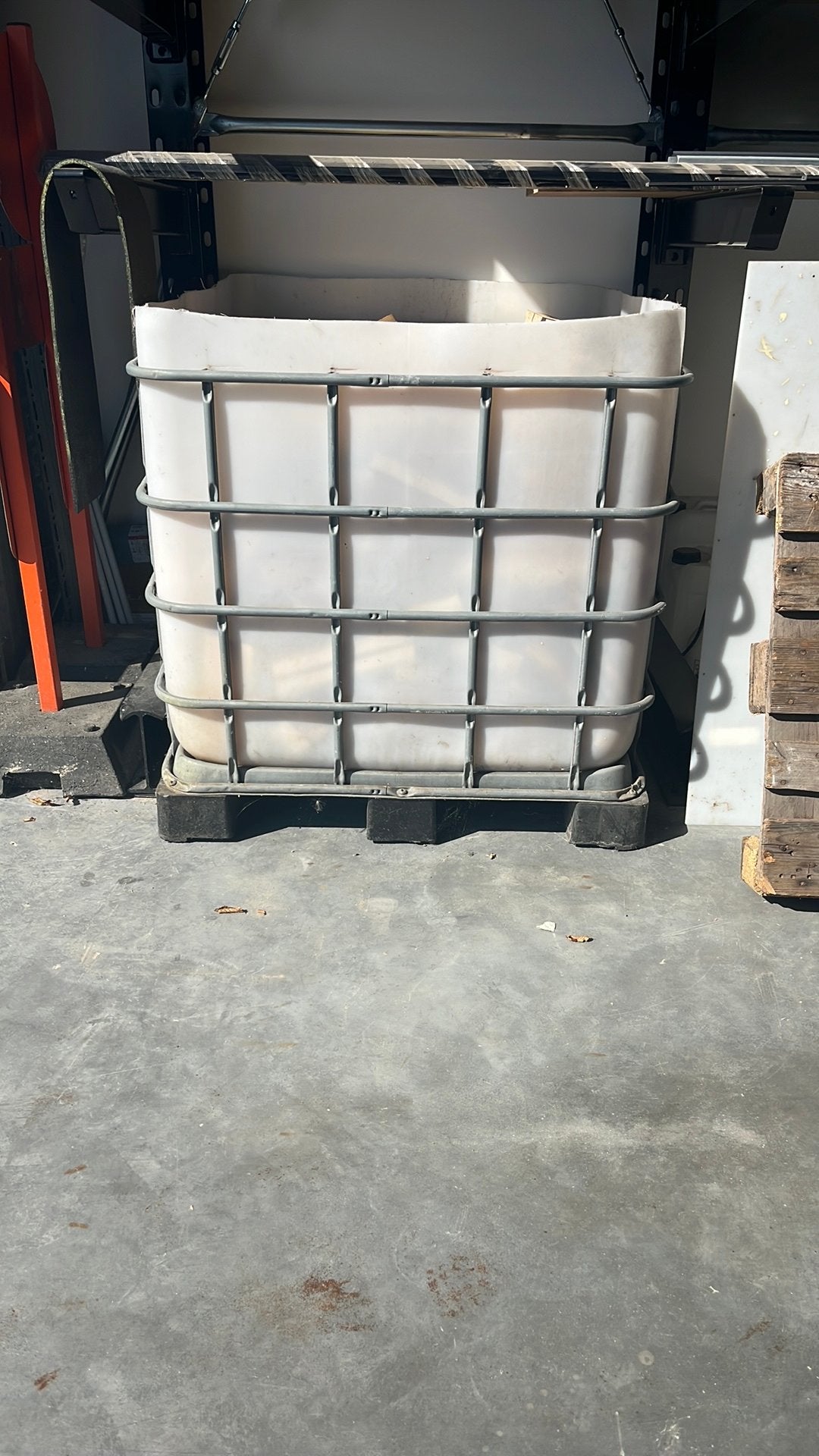ibc vat open vat, ibc container , open langs boven, Ophalen