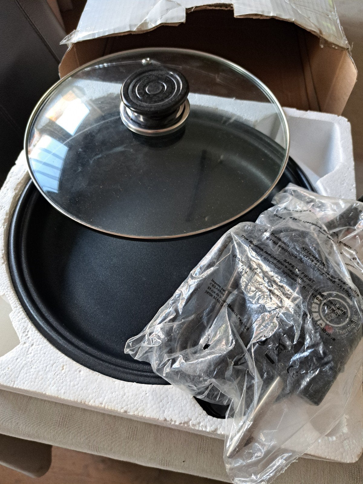 elektrische antikleef stoofpot, Ophalen, Sauteerpan