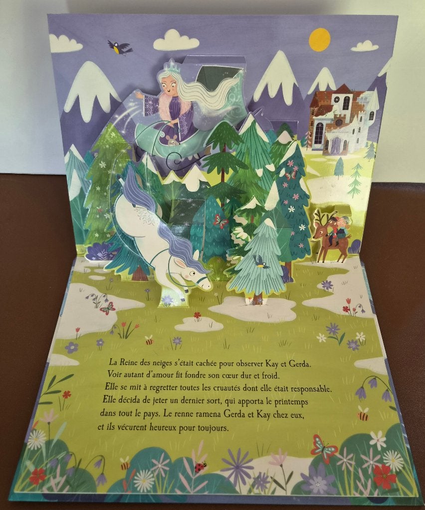 Superbe LIVRE POP-UP « La Reine des neiges », Enlèvement, Autres personnages, Comme neuf, Autres types