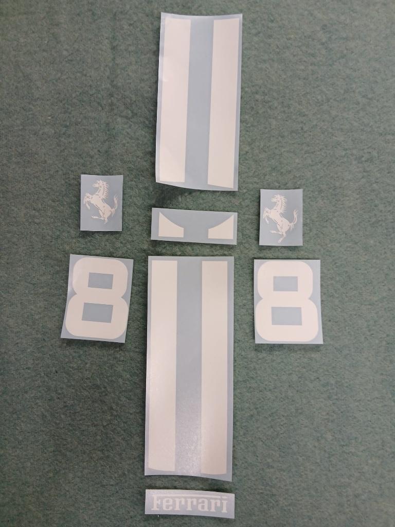 Set stickers / autocollants VAP MG Ferrari SPA INDY, Envoi