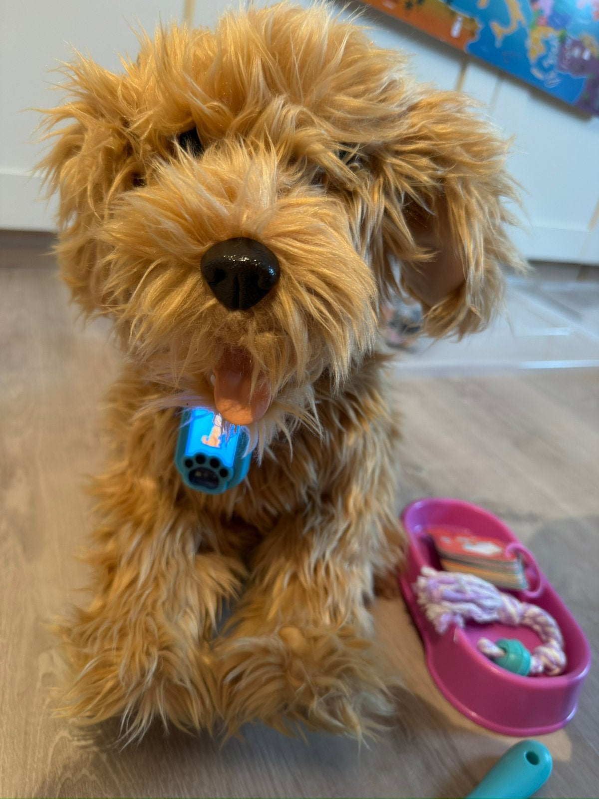 Moji interactieve Labradoodle in perfecte staat!, Ophalen of Verzenden, Zo goed als nieuw, Met geluid