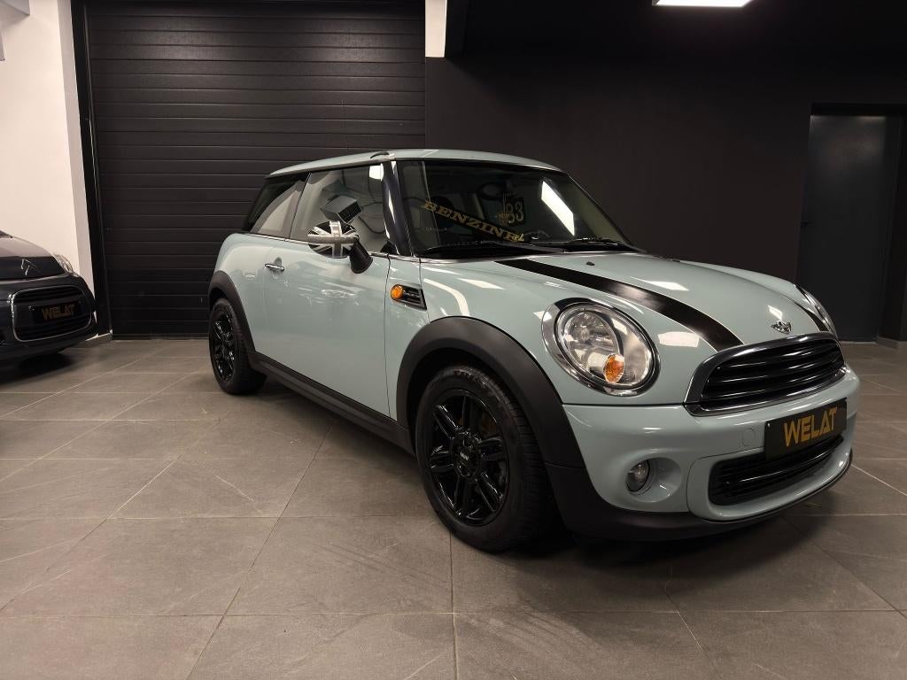 MINI COOPER 2012 BENZINE 125.000 KM TOP STAAT, Auto's, Bluetooth, Zwart, 127 g/km, Bedrijf