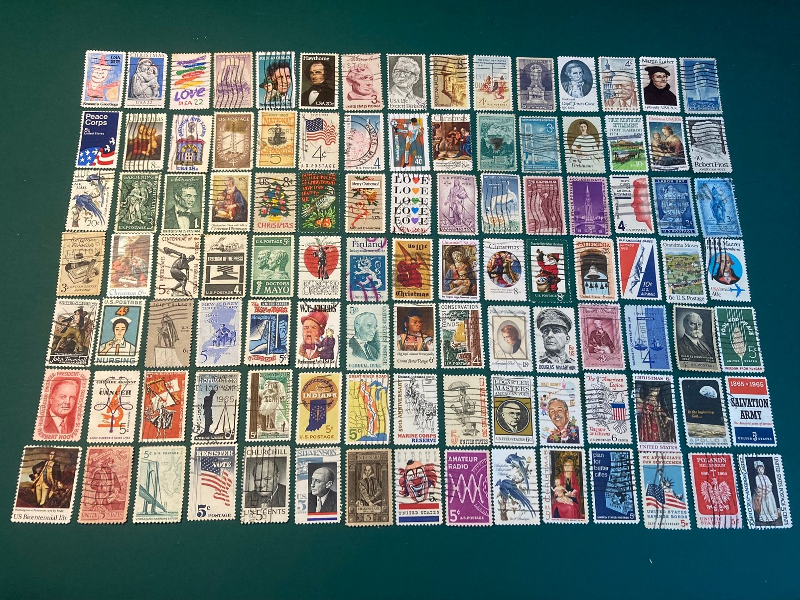 Lot postzegels USA, Ophalen of Verzenden, Gestempeld
