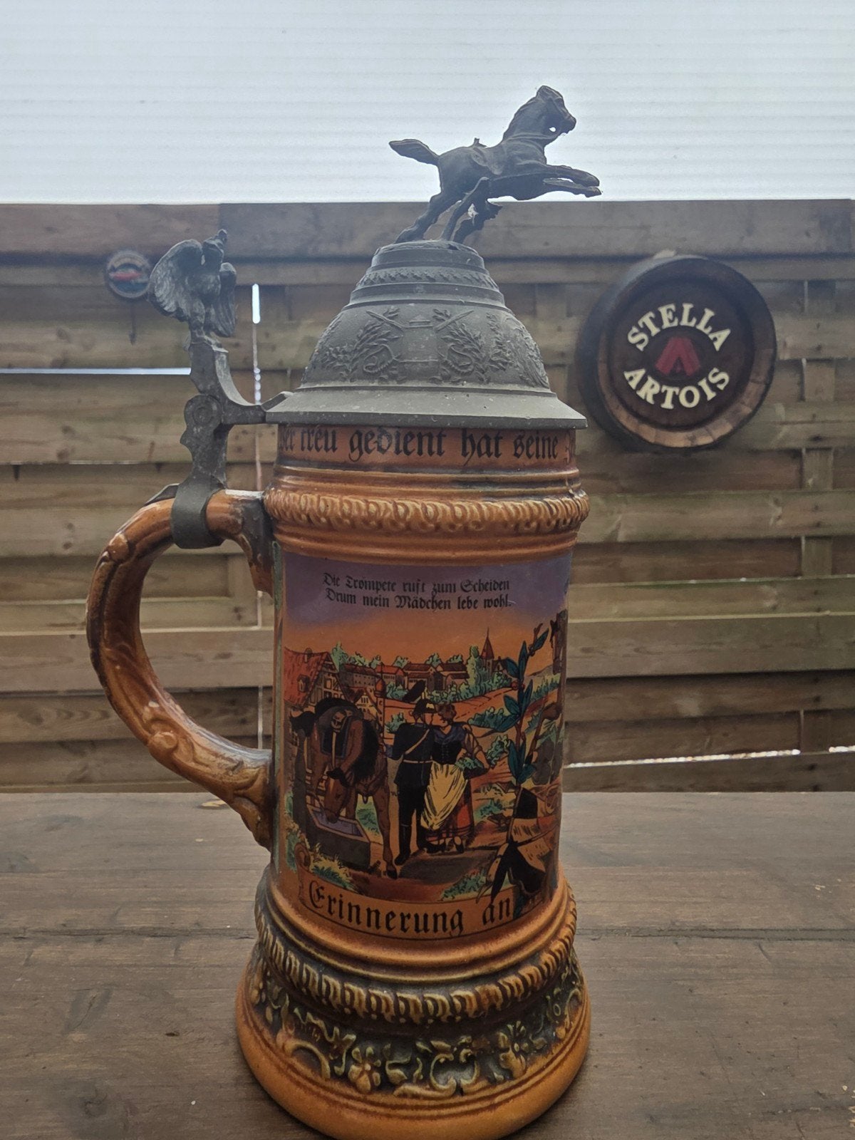 vintage souvenir-bierpul, Antiek en Kunst, Ophalen