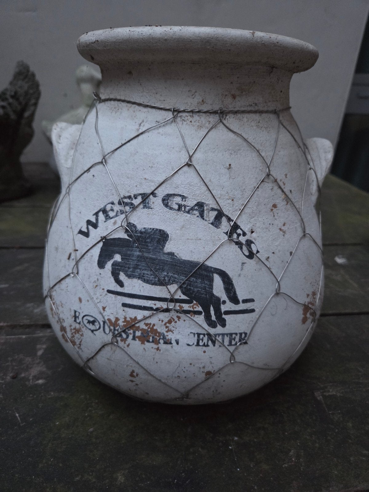 vieux vase de jardin., Enlèvement ou Envoi, Utilisé
