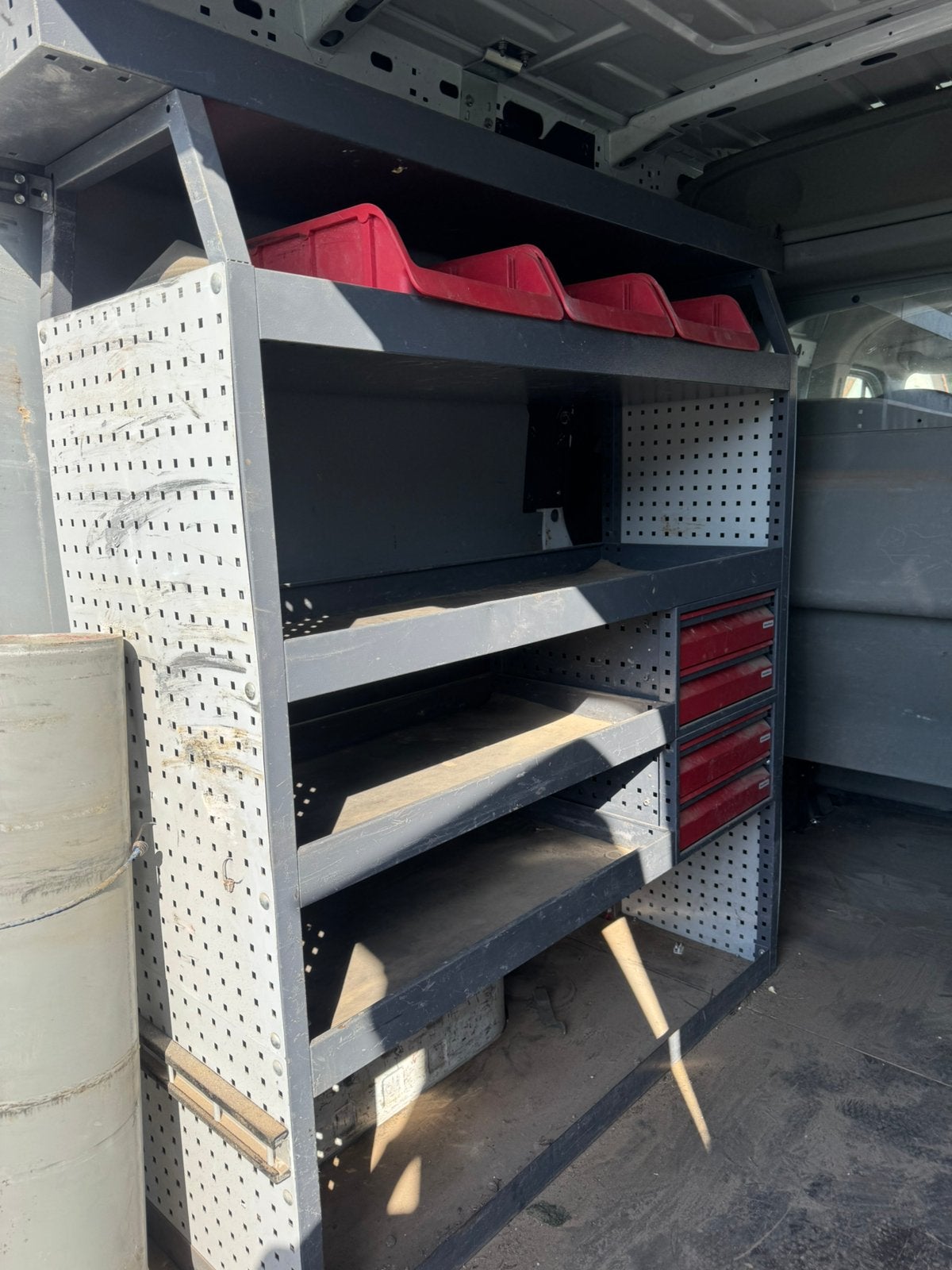 Camionette inrichting mobirac, Enlèvement