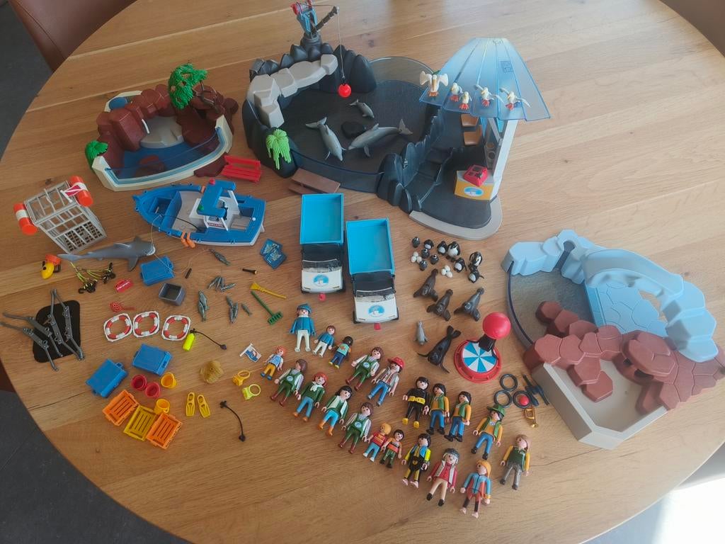 Diverse sets playmobil - dolfinarium, pinguins, zeehonden..., Ophalen
