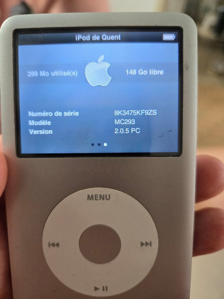 Ipod classic, Classic, Enlèvement ou Envoi, 40 GB et plus, Utilisé