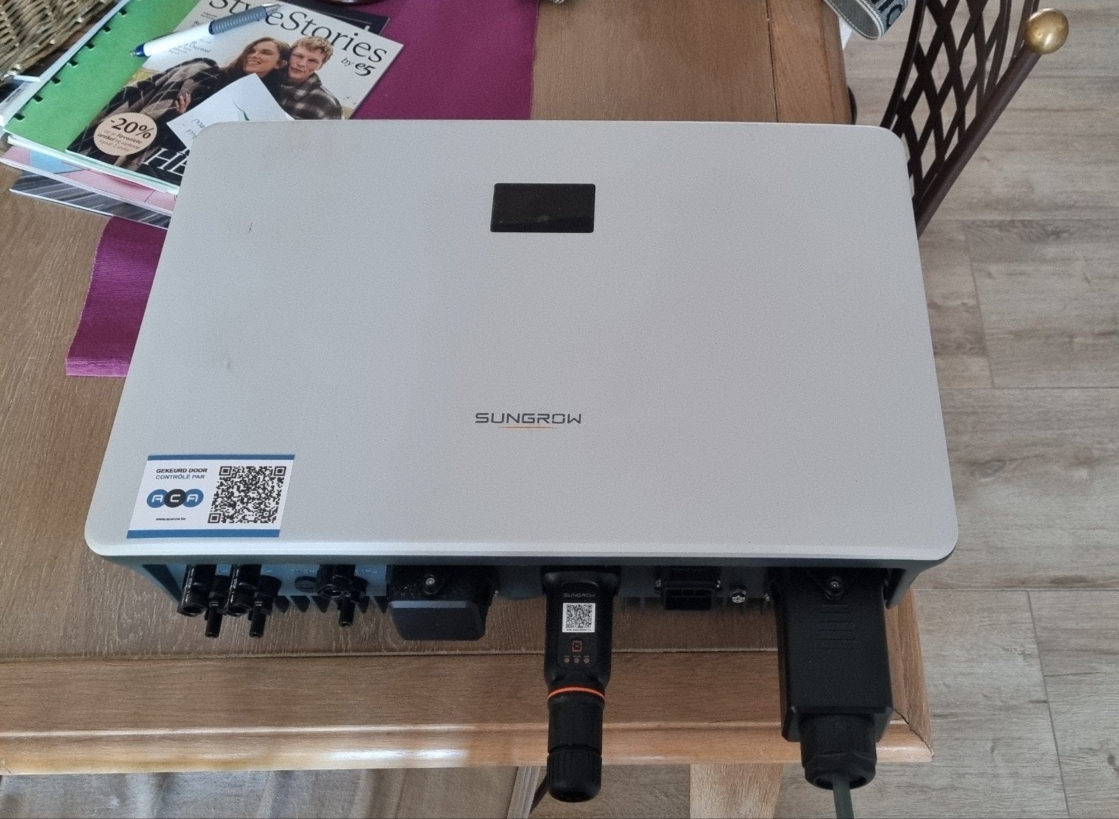 Onduleur hybride Sungrow SH3.6RS (3,6 kW) - complet avec WiN, Enlèvement, Comme neuf, Système complet