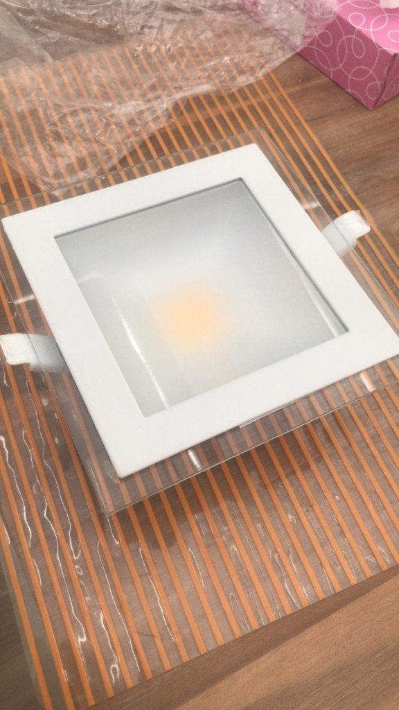Led lampen 15x15 cm, Bricolage & Construction, Enlèvement, Neuf, Moins de 50 watts, Lampe avec luminaire