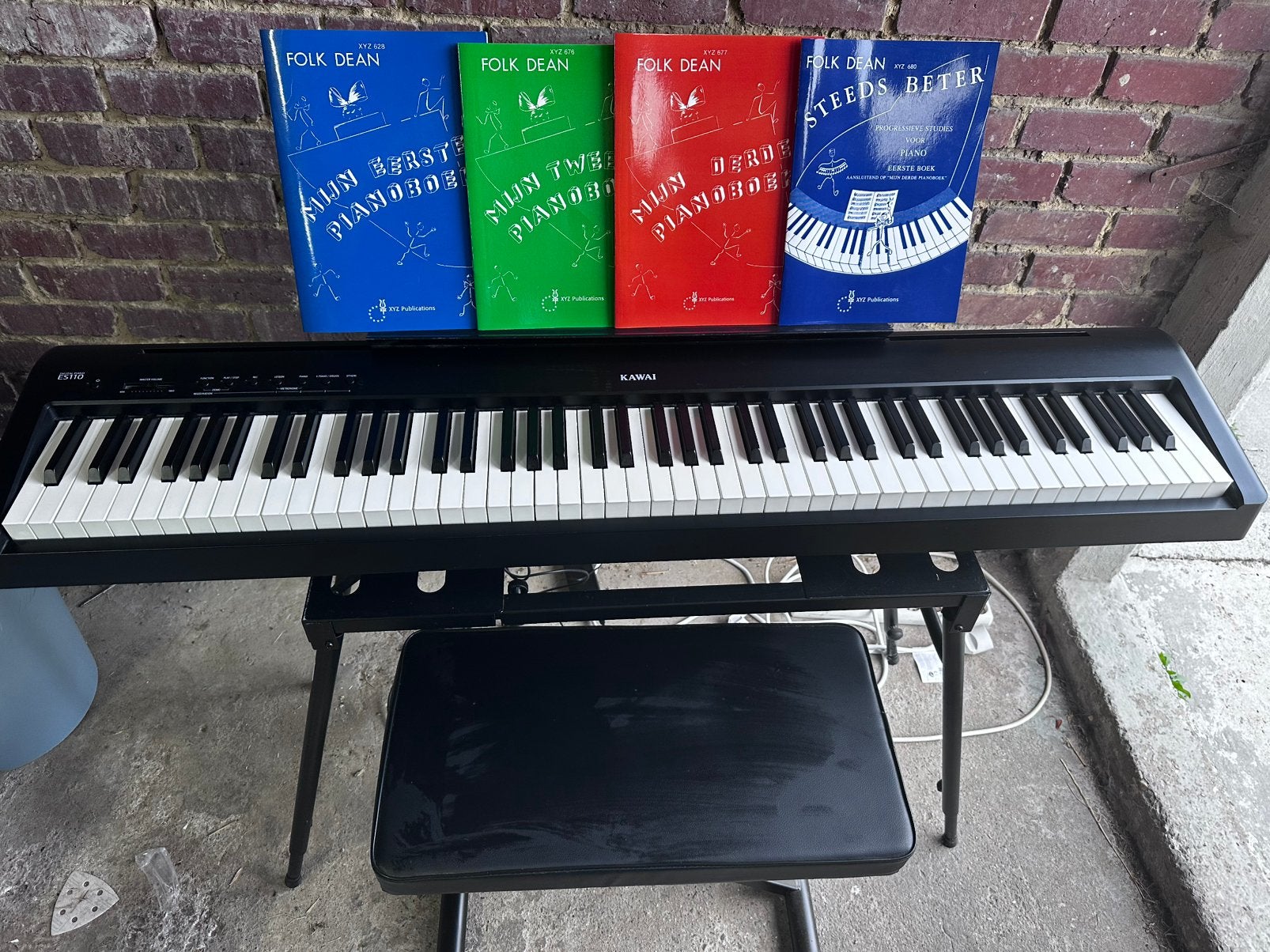 Kawai ES110 piano+accesoires en nieuwe pianoboeken, Musique & Instruments, Enlèvement, Comme neuf, Piano