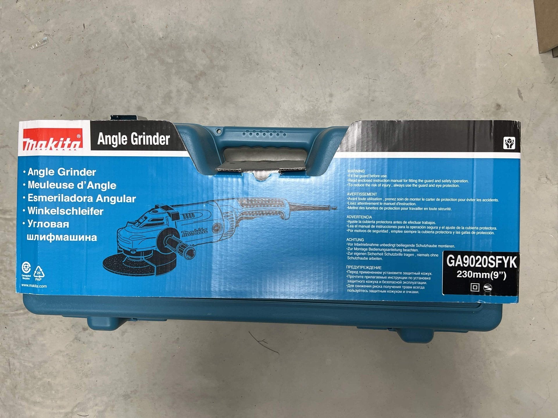 Makita GA9020SFYK haakse slijper 230mm – NIEUW, Ophalen of Verzenden, Nieuw