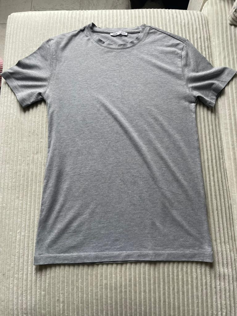 Grijze gevlekte blouse voor heren van Zara, Ophalen of Verzenden, Zo goed als nieuw, Maat 46 (S) of kleiner, Grijs