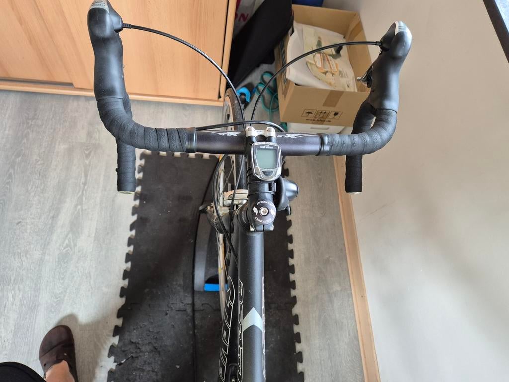 Stevens Aspin 53inch. Zwart., Fietsen en Brommers, Fietsen | Racefietsen, 28 inch, Aluminium, Zo goed als nieuw, Dames