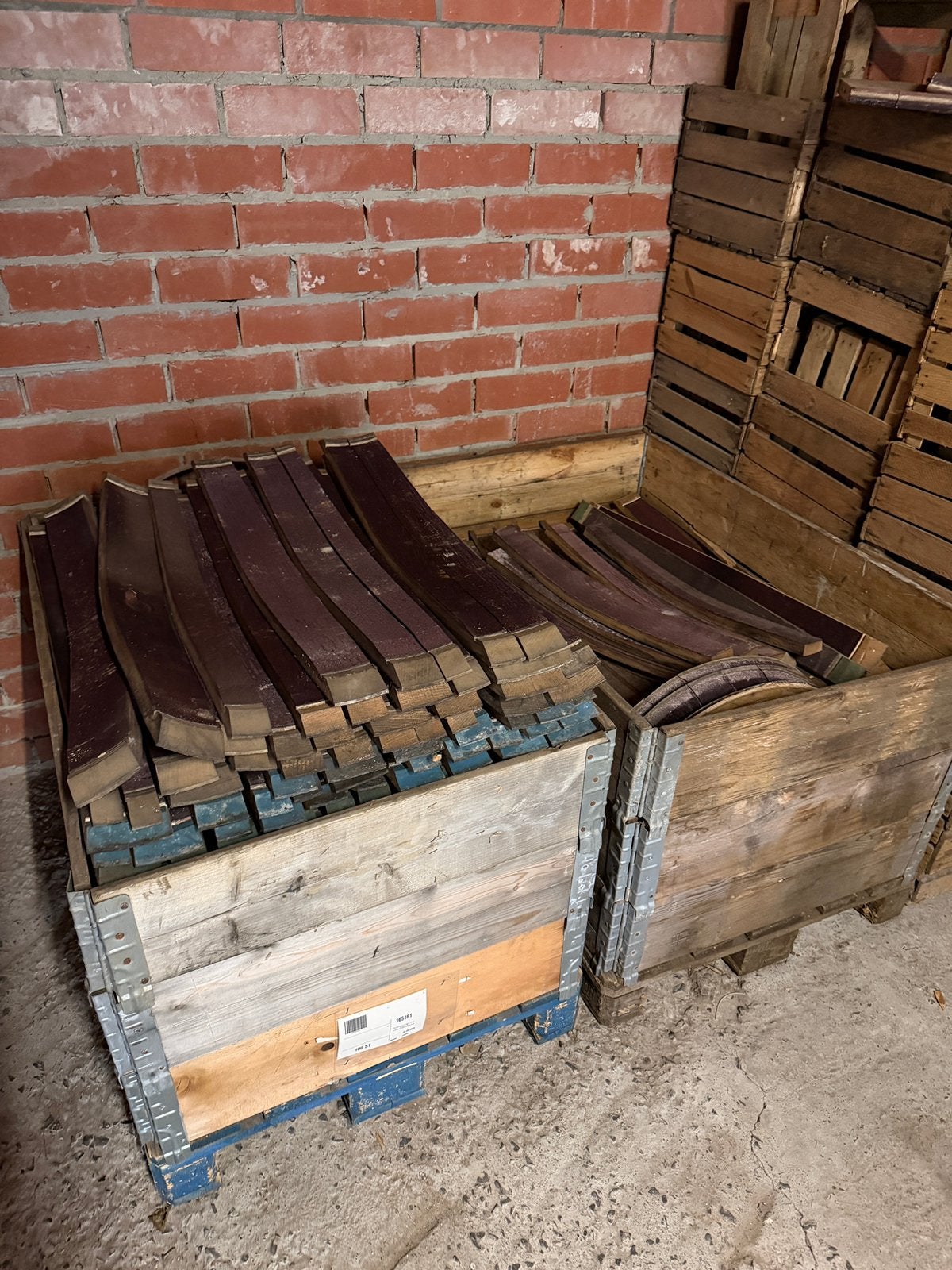 Duigen/ planken eiken wijnvaten, Ophalen, Gebruikt, Hout