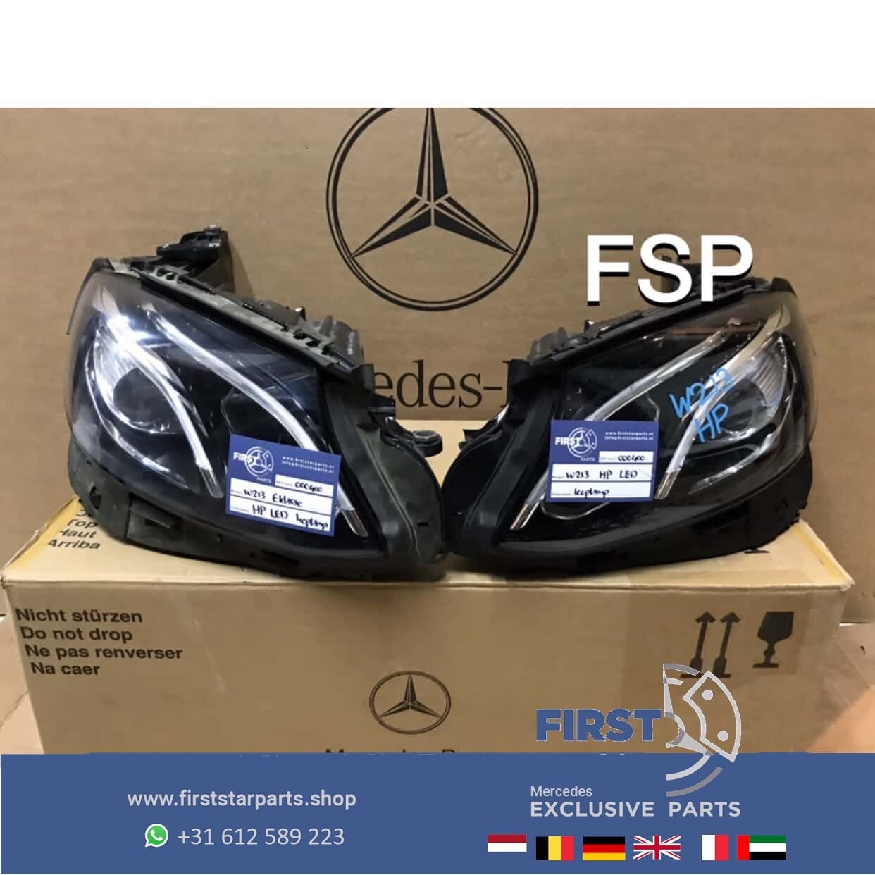 W213 C238 E53 E63 AMG LED Koplamp LINKS RECHTS Mercedes E Kl, Utilisé, -, -, Enlèvement ou Envoi