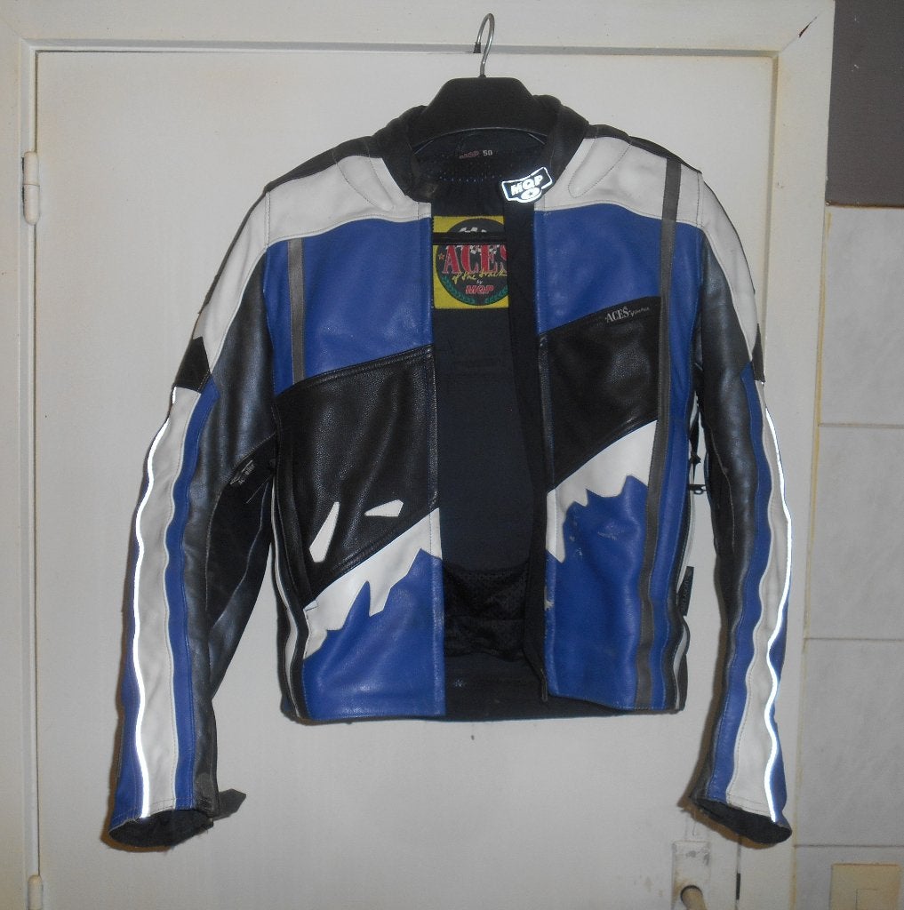 mqp lederen motovest , medium, Motoren, Ophalen, Heren, MQP, Jas | leer