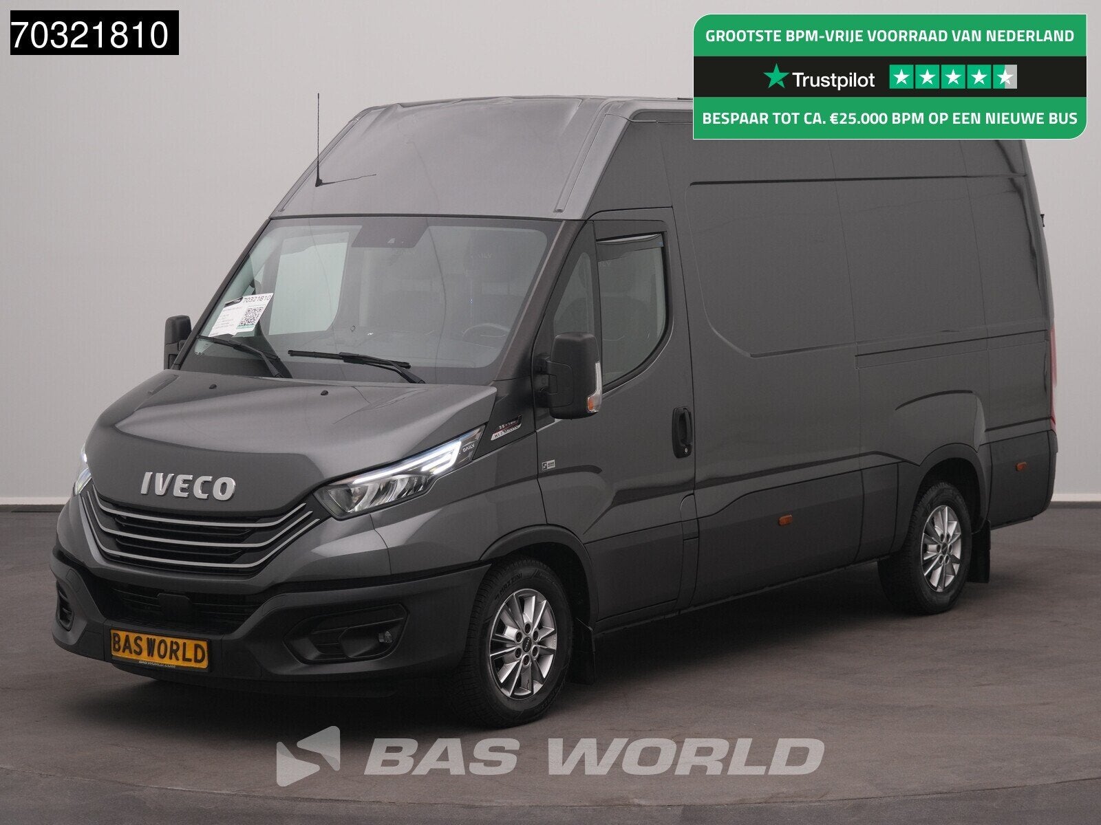 Iveco Daily 35S18 3.0L Automaat 180PK L2H2 Airco Cruise Came, Automaat, Stof, Gebruikt, Euro 6