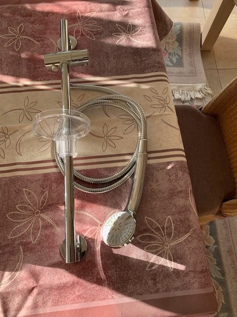 Douche baar en sproeier, Ophalen, Nieuw, Chroom, Douche