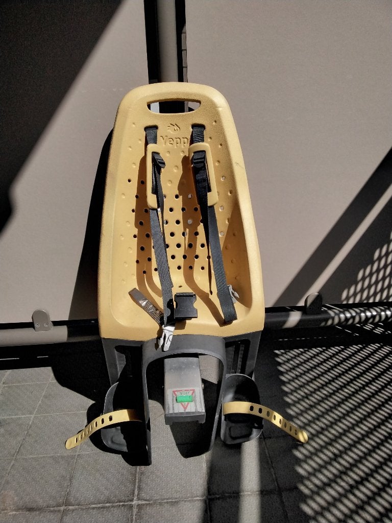 Yepp fietsstoel geel, Ophalen, Achterzitje, Yepp (Thule), 9 t/m 18 kg