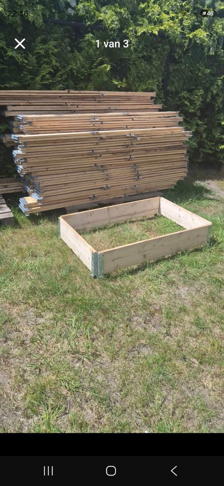 Moestuinbakken, opzetranden, palletranden. Grote/kleine maat, Ophalen, Hout